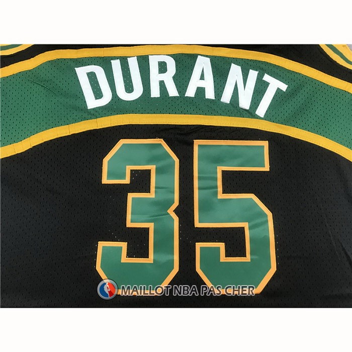 Maillot Seattle Supersonics Kevin Durant NO 35 Mitchell & Ness 2007-08 Noir